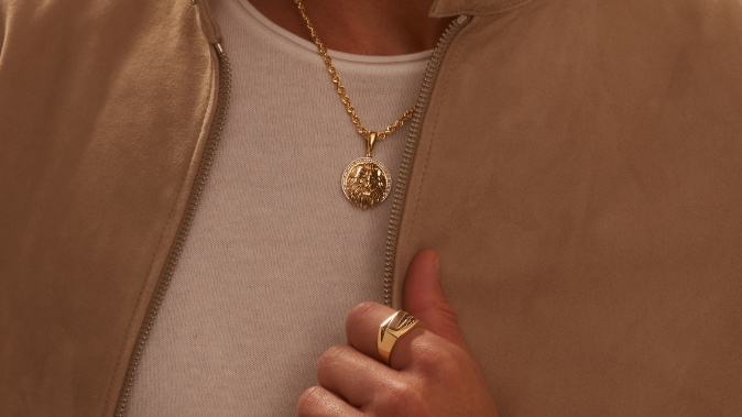 Image of men's gold jewelry