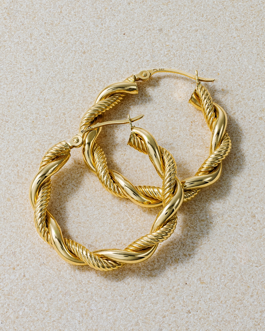 Explore gold necklaces, bracelets and more with unique textures and designs.