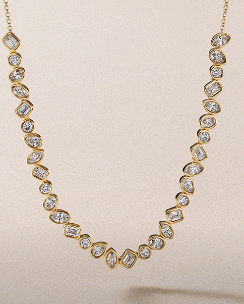 shop all gold necklaces