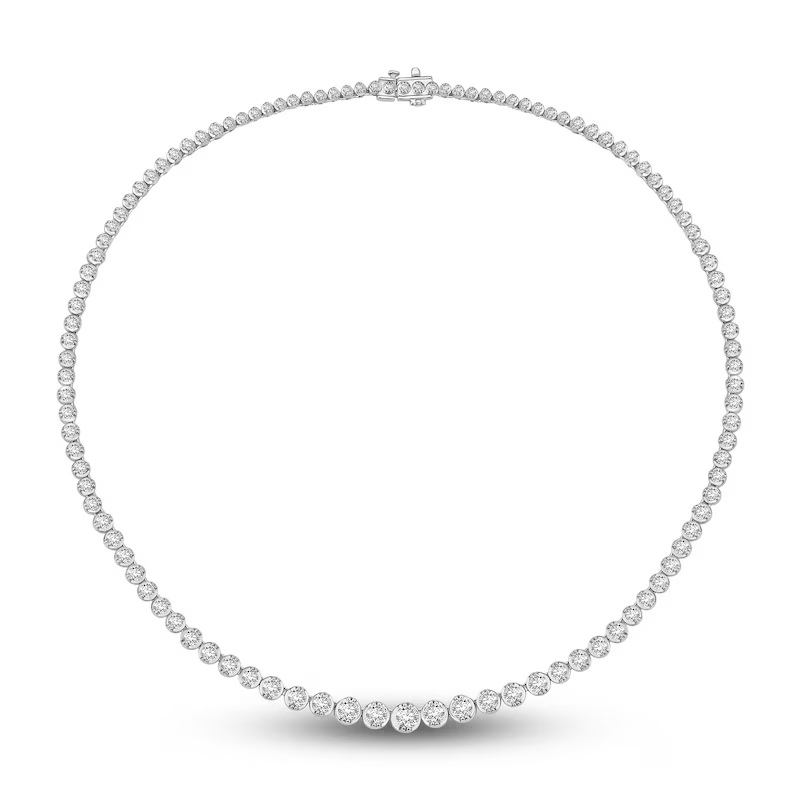 Jared The Galleria Of Jewelry Diamond Necklace 10 ct tw Round 14K White Gold