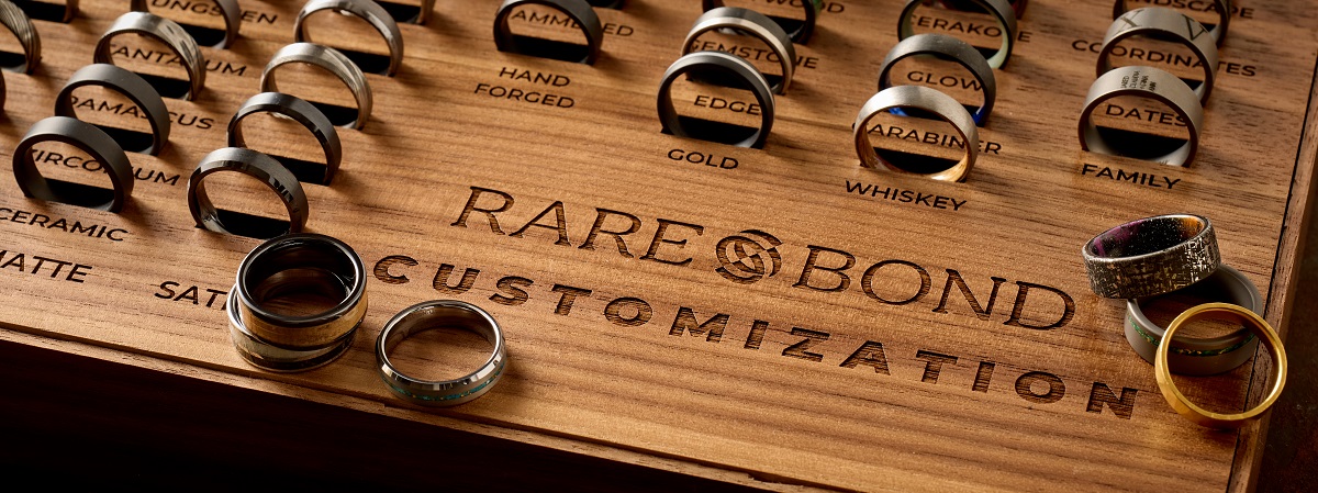 Rare bond ring options on a board 