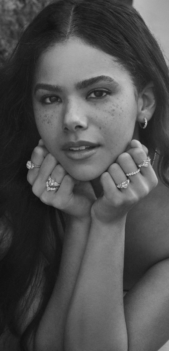 Engagement rings and wedding bands from the Storied Diamond collection.