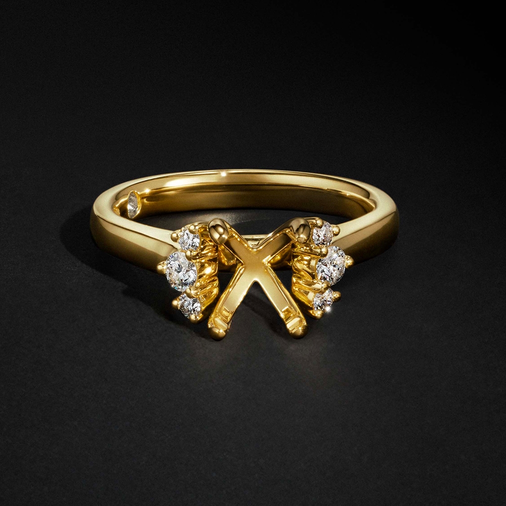 Storied Diamond ring setting options.