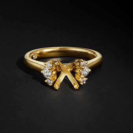 Storied Diamond ring setting options.