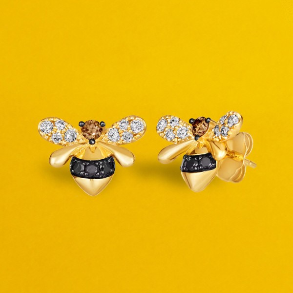 Le Vian 14K Honey Gold bee stud earrings on sale for $980.00
