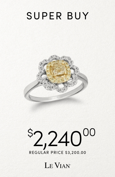 Le vian Sunny Yellow Diamond ring on sale for $2,240.00