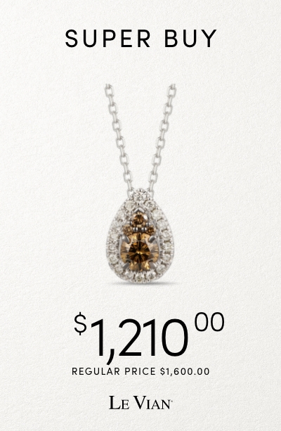 Le Vian Chocolate Diamond and 14K white gold necklace on sale for $1,210.00