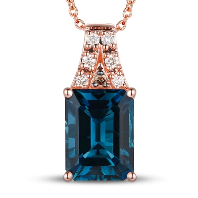 Blue topaz necklace