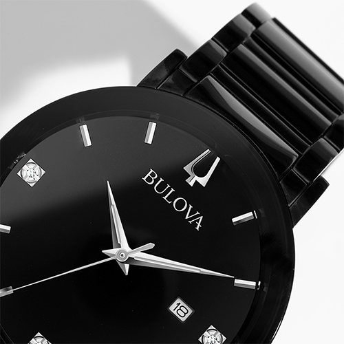 Bulova Modern watch in a black color