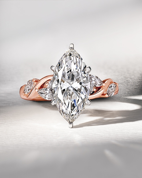 Nature-inspired engagement rings in the Chosen by Jared collection