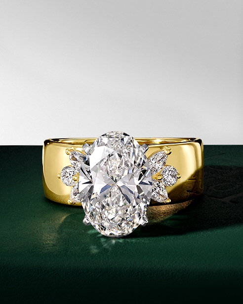 Shop the Chosen by Jared statement engagement ring collection.