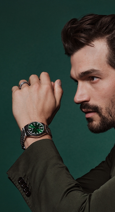 Jared model wearing a Citizen Watch