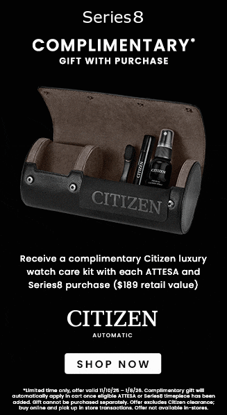 Citizen Attesa and Series 8 watch care kit GWP