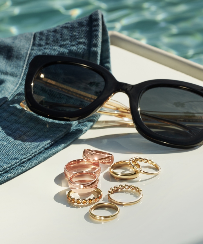 Shop stacking rings, including diamond, gemstone and gold styles.