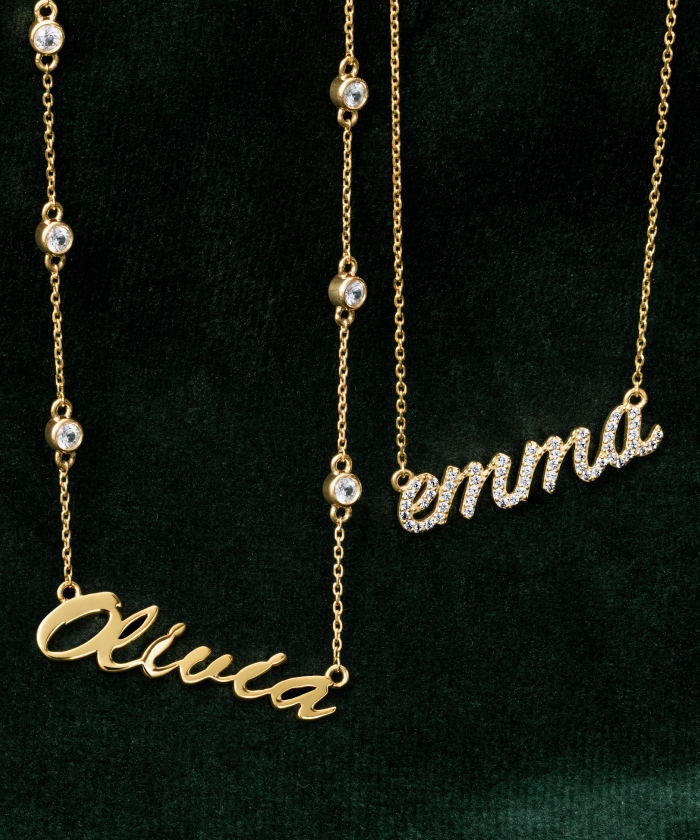 Shop personalized and engraveable jewelry with natural diamonds