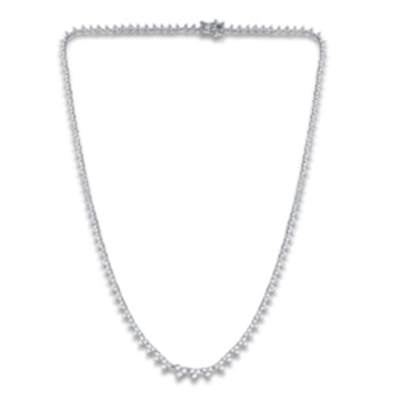 Explore classic tennis necklaces with natural diamonds