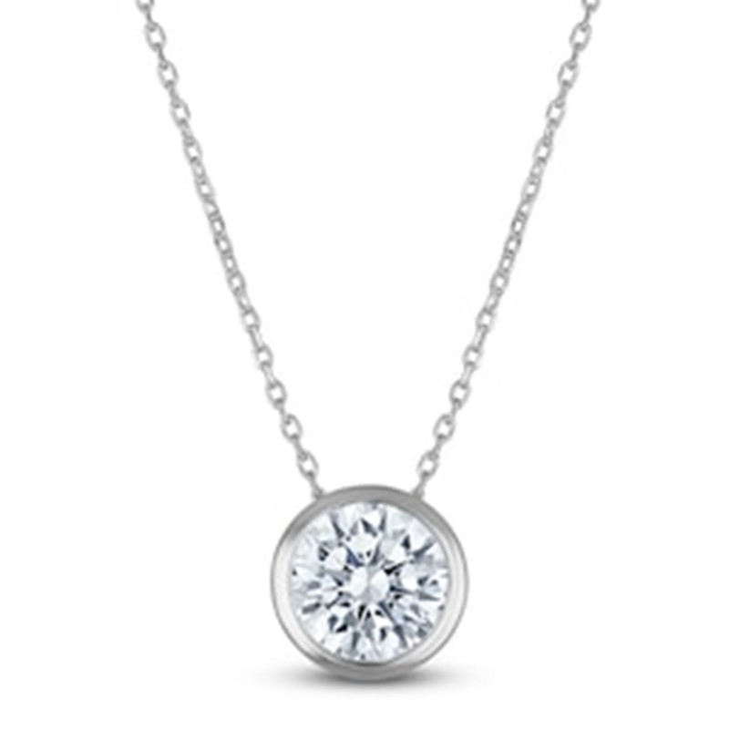 Explore natural diamond solitaire pendants and necklaces