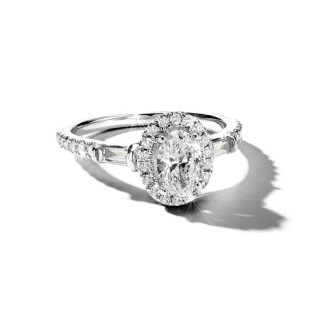 Image of a white gold diamond engagement ring from Jared.