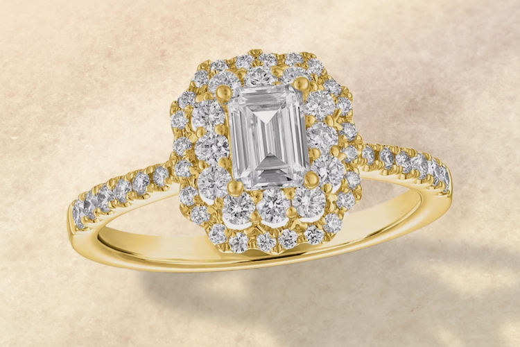 yellow gold vintage-inspired engagement ring
