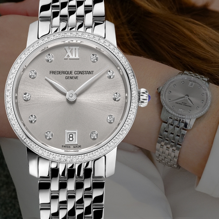 Shop Frederique Constant Classics Slimline Ladies watches.