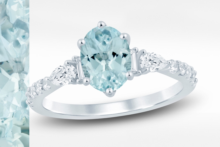 Shop all aquamarine engagement rings