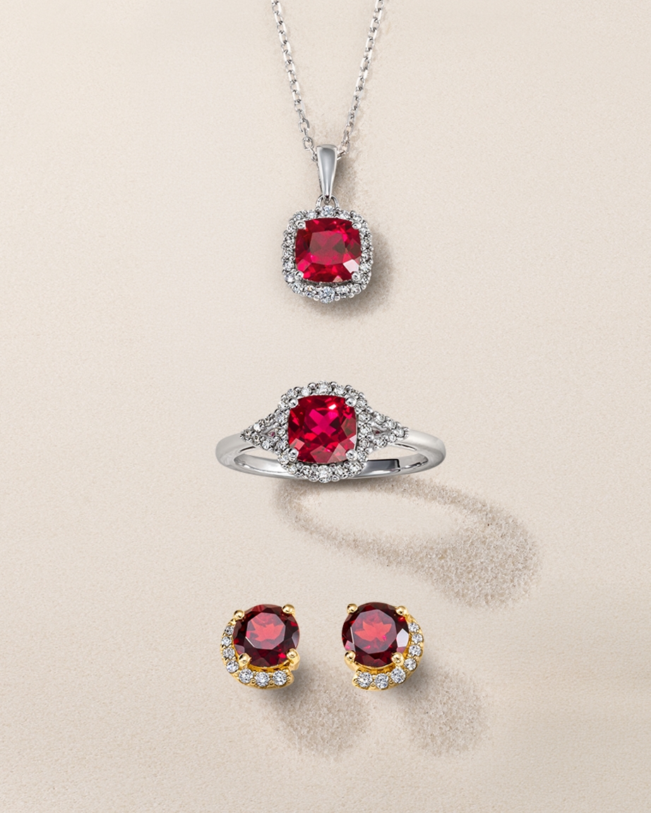 Shop ruby jewelry at Jared