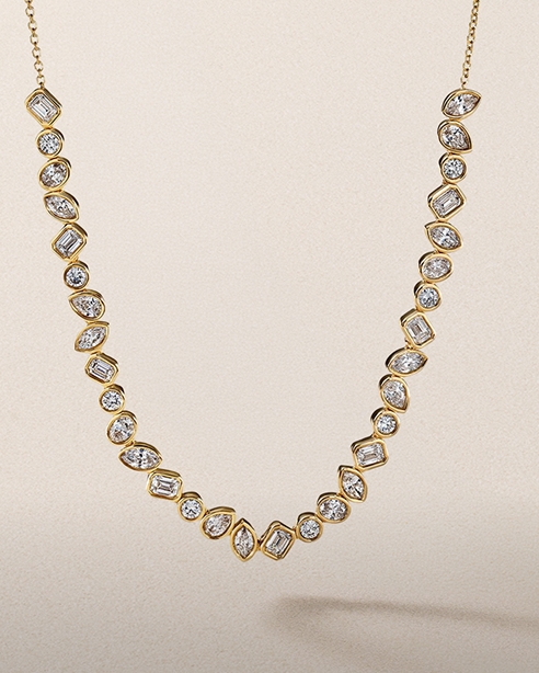 shop lab-grown diamond necklaces