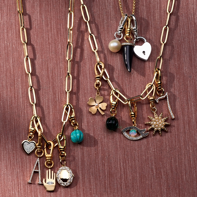 Lulu Frost charms on a necklace chain