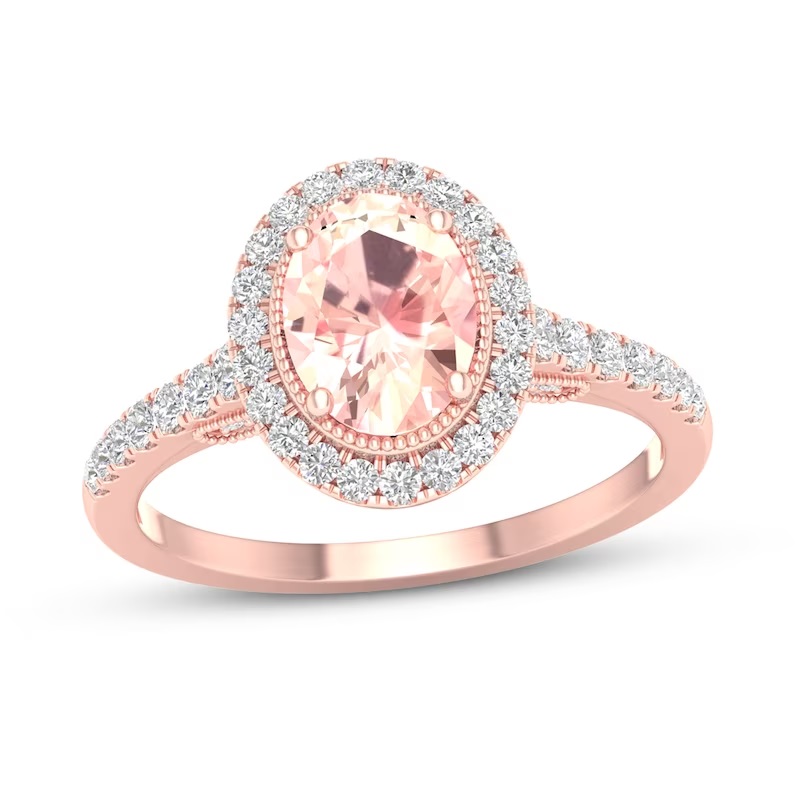 Morganite engagement rings