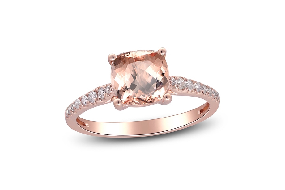 Morganite engagement rings