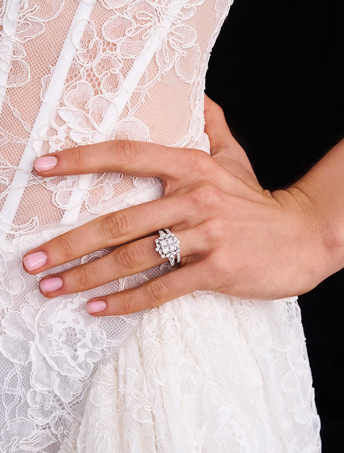 Image of woman wearing a ring from the Pnina Tornai Composite Collection.