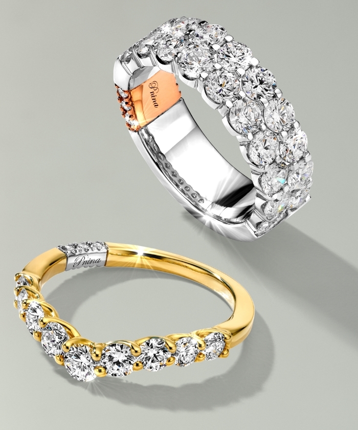 Shop Pnina Tornai lab-created diamond bands.