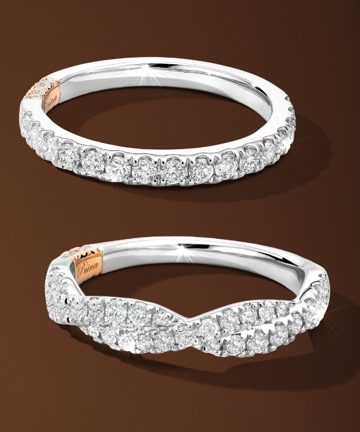 Shop Pnina Tornai natural diamond bands.