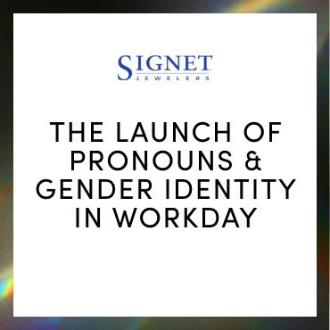 The launch of pronouns & gender identity in workday