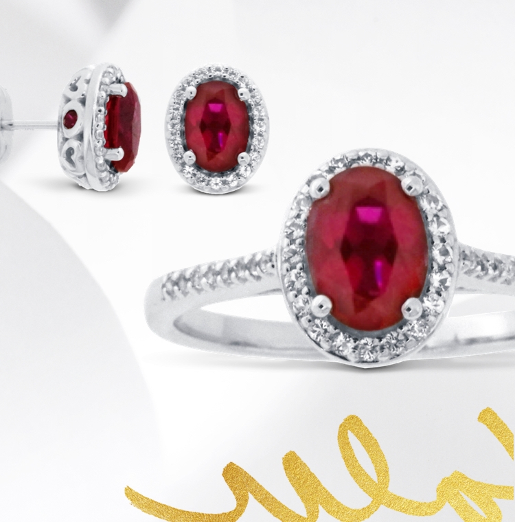 Natural Ruby Ring Earrings Pendant Set-925 Silver Set-Wedding Jewellery Set-Handmade Silver Ring-Pendant-Red Gemstone-July Birthstone