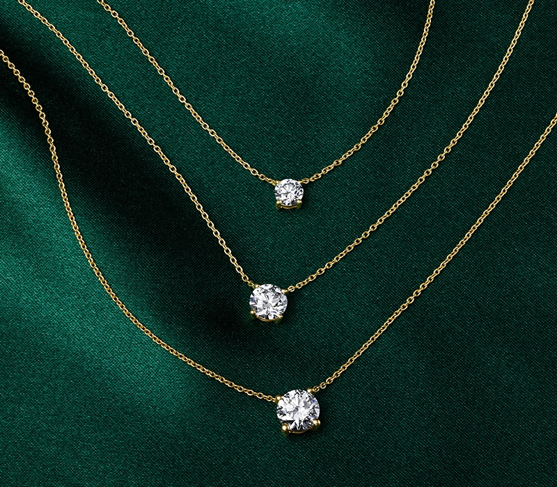 Shop solitaire necklaces at Jared
