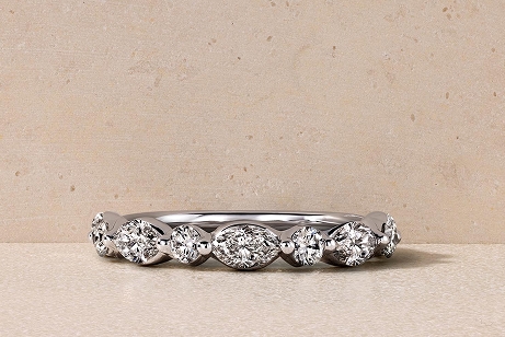 Diamond stackable rings