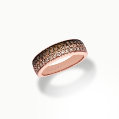 Le Vian strawberry rose gold ring with diamonds