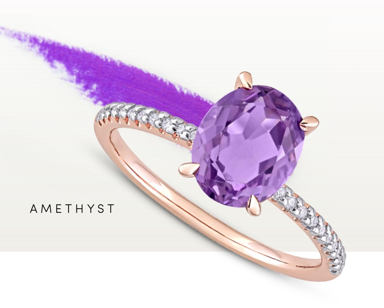 Amethyst engagement rings by Jared
