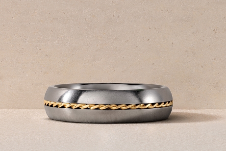 Metal wedding bands
