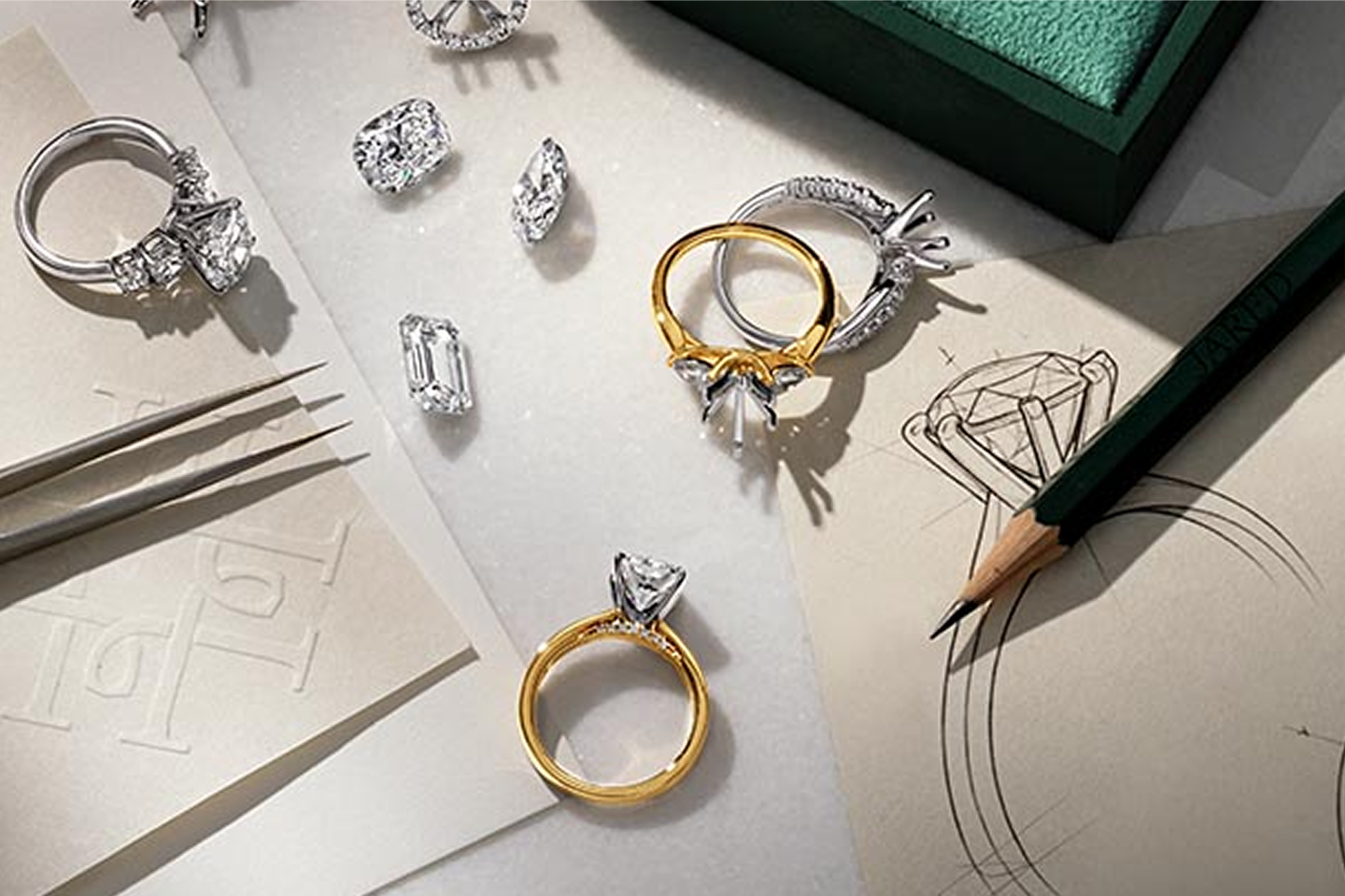 Explore custom design options at Jared