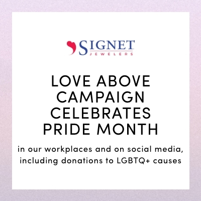 LOVE ABOVE CAMPAIGN CELEBRATES PRIDE MONTH in our workplaces and on social media, including donations to LGBTQ+ causes