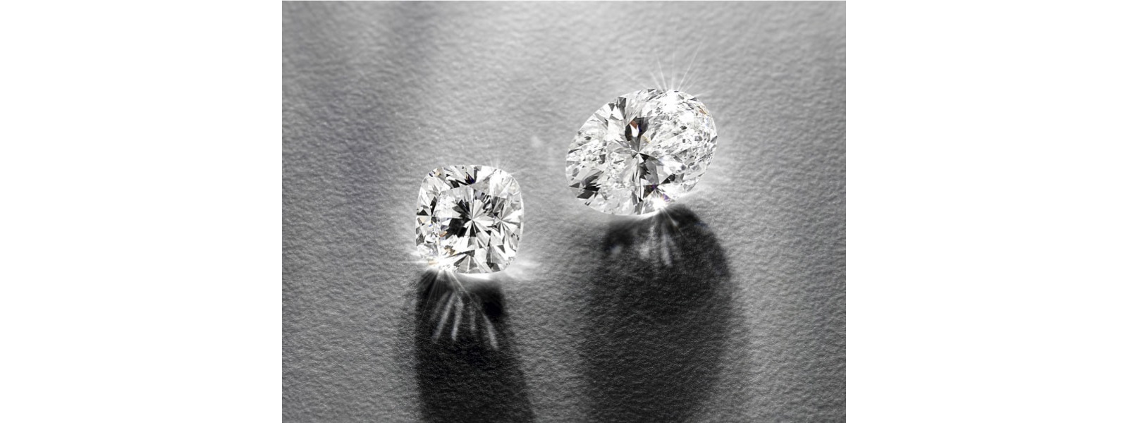 Responsibly sourced cushion-cut and oval-cut diamonds from Jared
