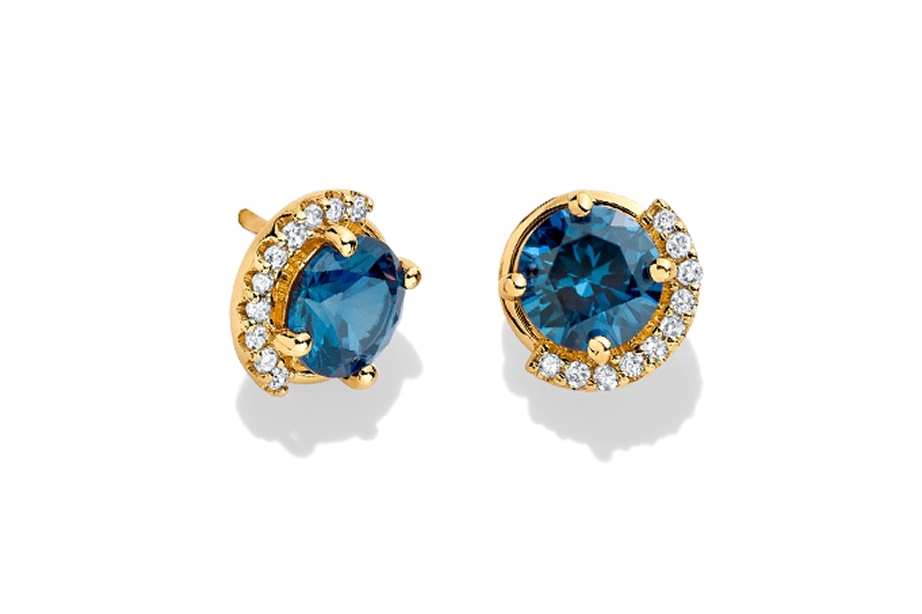 Alexandrite post stud earrings