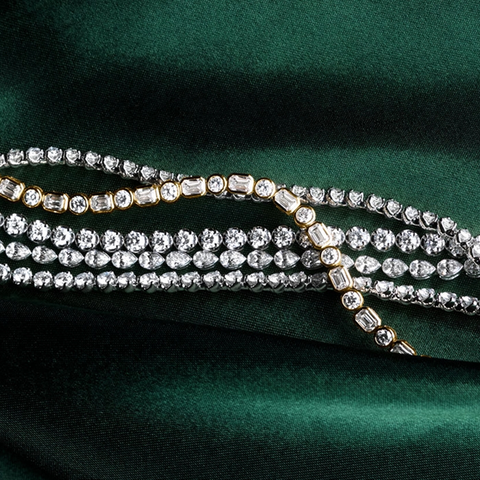Tennis bracelets from Jared