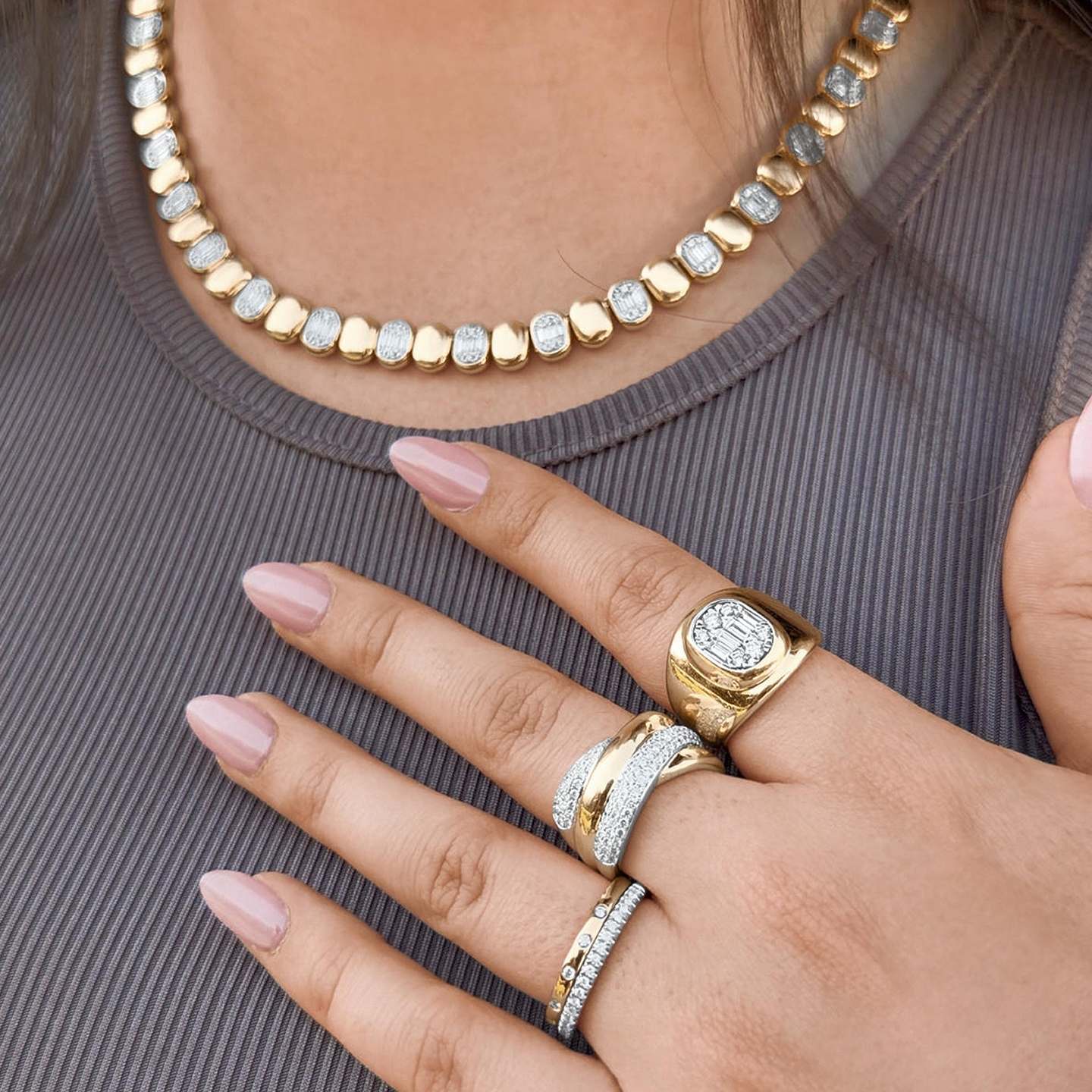 Shop gold jewelry of all shades at Jared