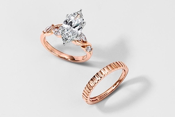 Shop rose gold diamond rings at Jared