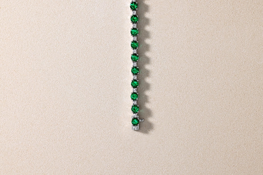 Shop white gold emerald diamond jewelry