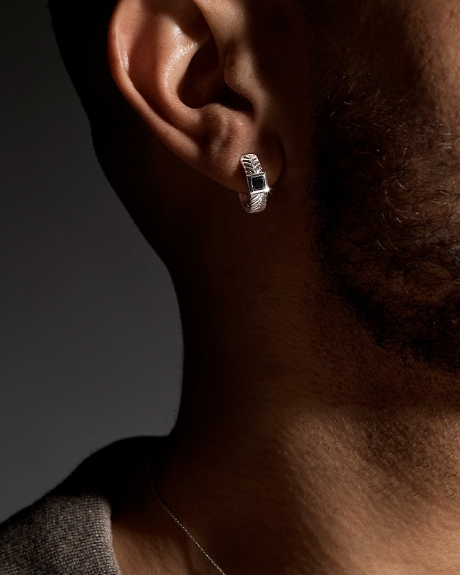 Hoop earrings for men