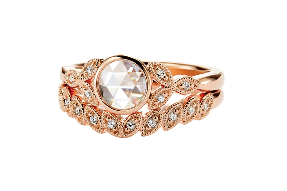 Vintage style engagement ring from Jared.